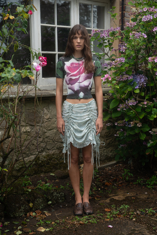 Rose Print Baby Tee