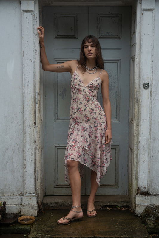 Elsie Pink Midi Dress