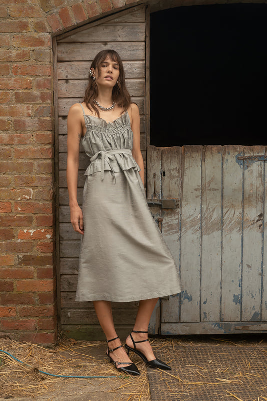 Florence Sage Midi Dress
