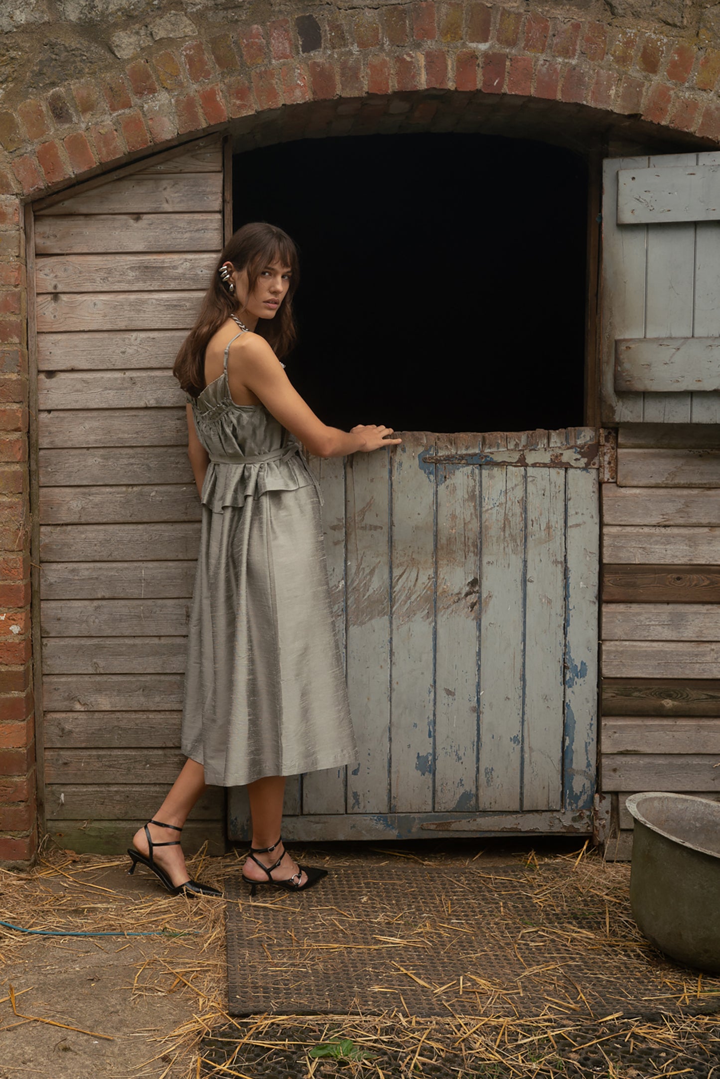 Florence Sage Midi Dress