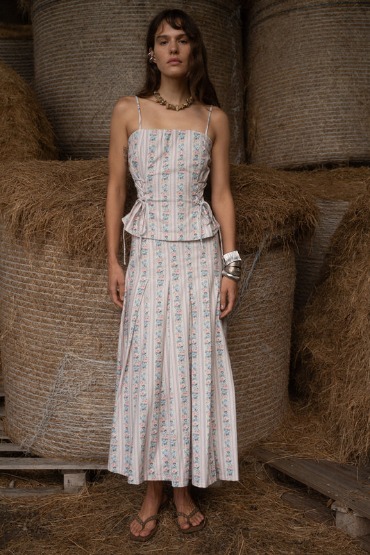 Mia Wallpaper Midi Skirt