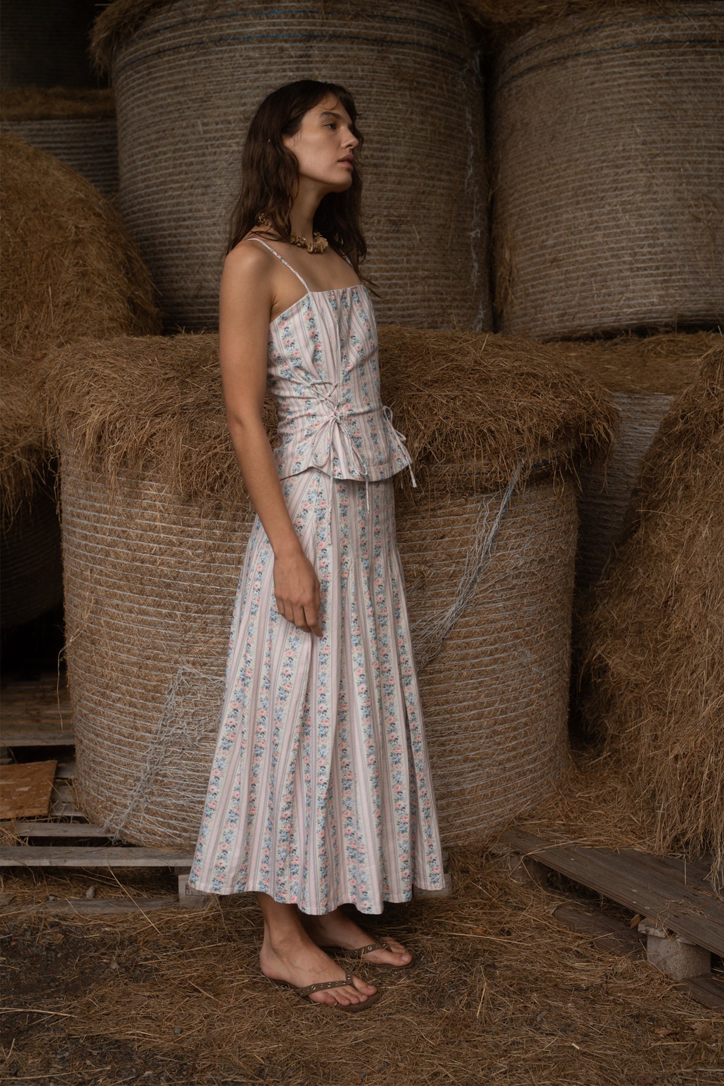 Mia Wallpaper Midi Skirt