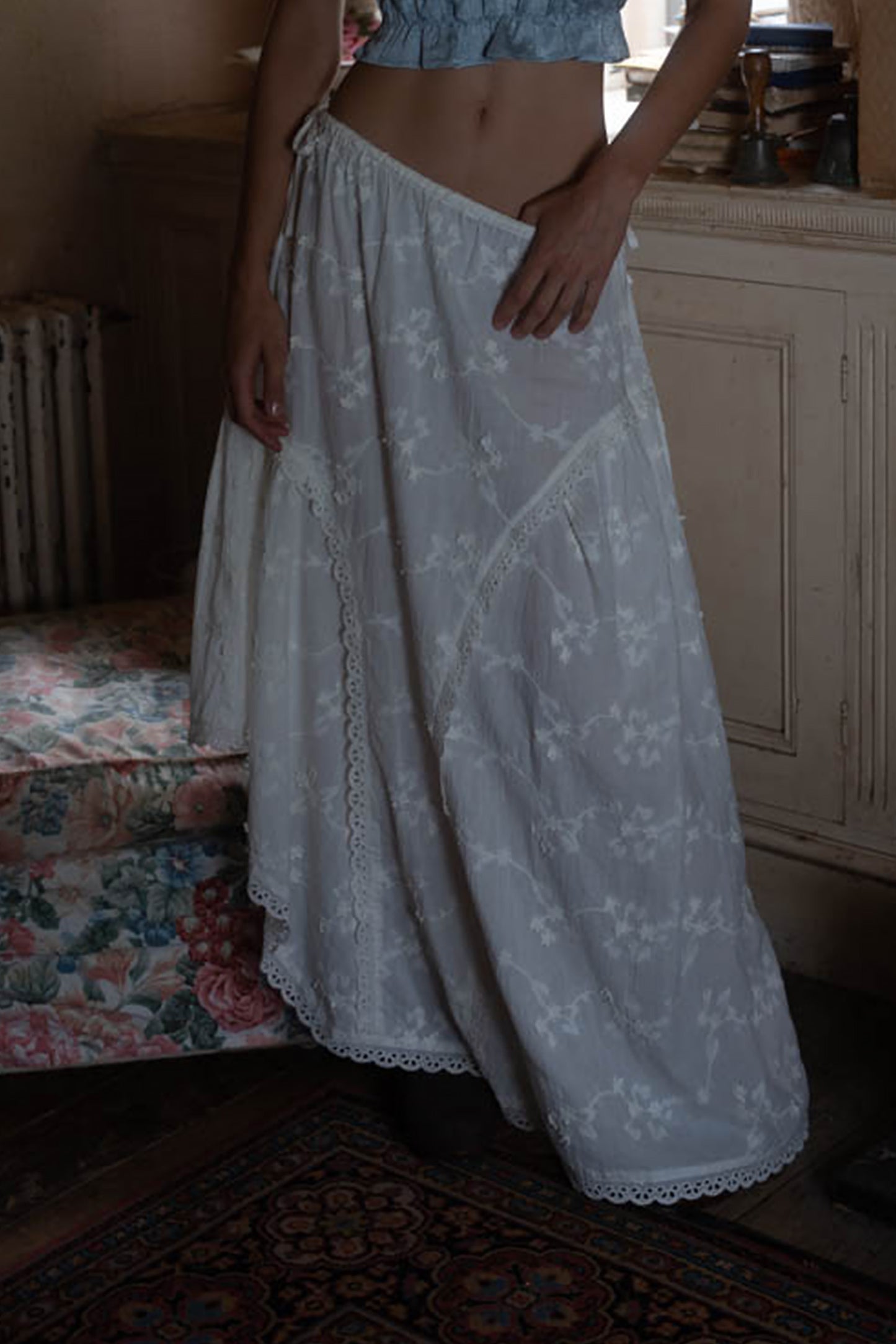 Suze Asymmetric Midi Skirt