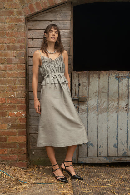 Florence Sage Midi Dress