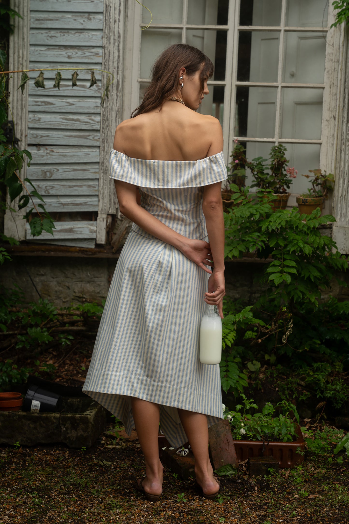 Hazel Stripe Off-Shoulder Top