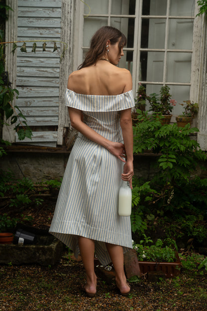 Hazel Stripe Off-Shoulder Top