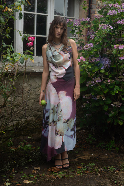 Ellie Floral Cowl Neck Dress